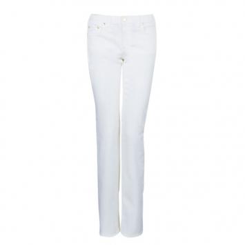 Roberto Cavalli White Flare Denim Pants M