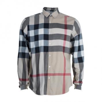 Pre Owned Burberry Novacheck Button Down Men's Shirt L