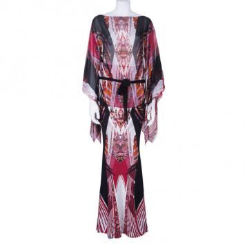 Roberto Cavalli Abstract Printed Top And Skirt Set S/M