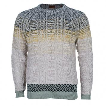 Pre Owned Missoni Men's Cable Knit Degrade Sweater M
