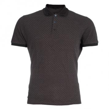 Pre Owned Gucci Men's Brown Cotton Pique Polo Shirt XL