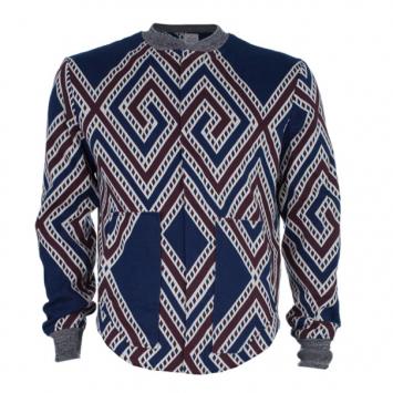 Pre Owned Vivienne Westwood Men's Geometric Print Bomber Jacket L