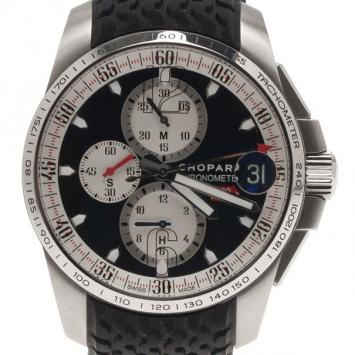 Pre Owned Chopard Black Stainless Steel 0463/2011 Mille Miglia Men's Wristwatch 45MM