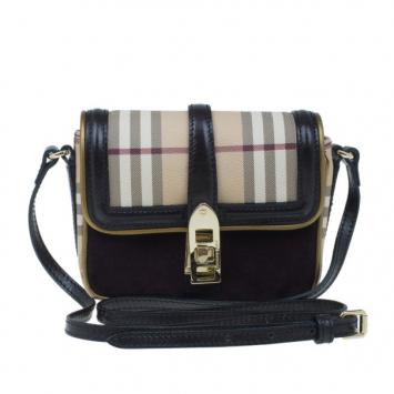 Burberry Nova Check Berkeley Crossbody Shoulder Bag
