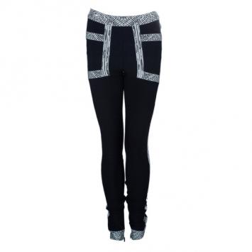 Herve Leger Joon Paneled Bandage Leggings S