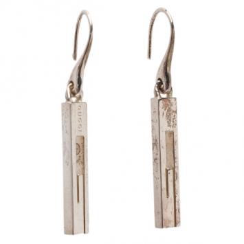 Gucci Silver Pendant Earrings