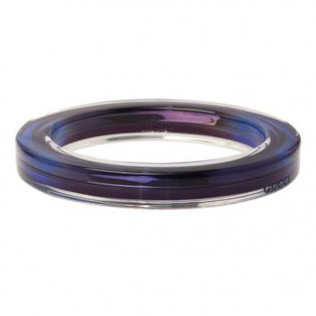 Gucci Metal and Plexiglass Blue Thin Bangle 18.5CM