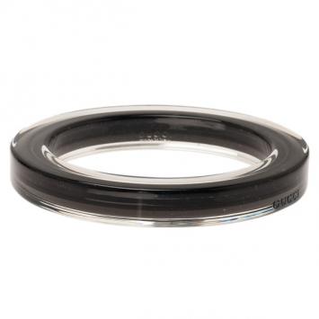 Gucci Metal and Plexiglass Brown Thin Bangle 18.5