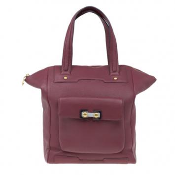 Marc by Marc Jacobs Burgundy Leather Bob's Memphis Trip Zip Tote