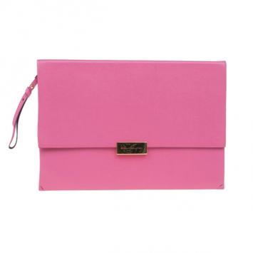Stella McCartney Pink Leather Beckett Clutch