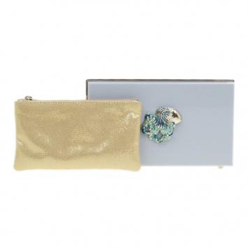Charlotte Olympia Grey Zodiac Pandora Aquarius Clutch
