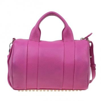 Alexander Wang Flamingo Leather Rocco Large Bag