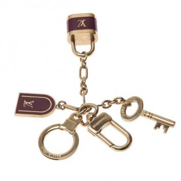 Louis Vuitton Purple Cadenas Bag Charm