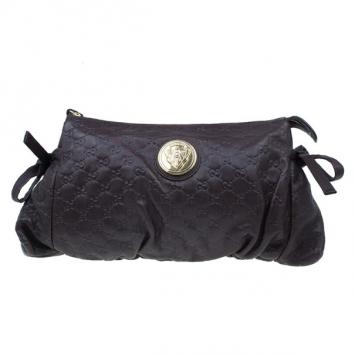 Gucci Brown Guccissima Hysteria Clutch