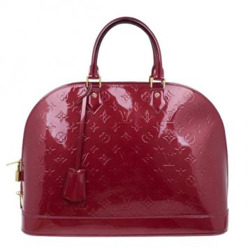 Louis Vuitton Red Vernis Alma GM