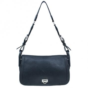 Salvatore Ferragamo Black Ganni Leather Crossbody