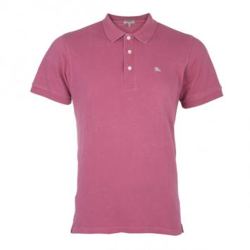 Pre Owned Burberry London Mens Pink Slim Fit Polo T-Shirt L
