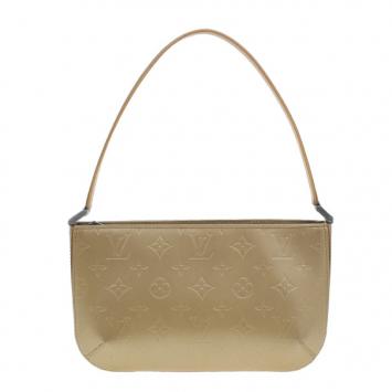 Louis Vuitton Bronze Leather Vernis Pochette