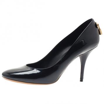 Louis Vuitton Black Patent Oh Really! Pumps Size 39