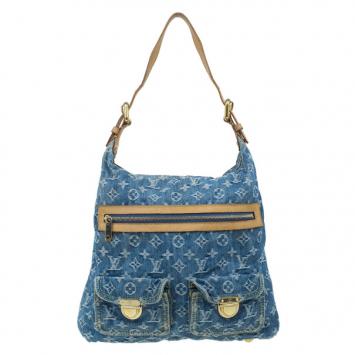 Louis Vuitton Blue Denim Monogram Baggy GM Bag