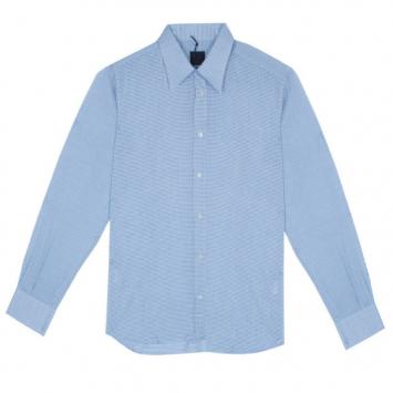 Pre Owned Fendi Light Blue Check Shirt EU40