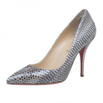 Christian Louboutin Beige Watersnake Decollete Pumps Size 38