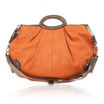 Marni Orange Medium Leather Balloon Bag