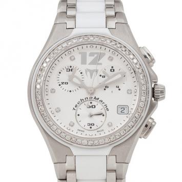 Pre Owned TechnoMarine TNMC Diamond Chronograph Mens Wristwatch 44 MM