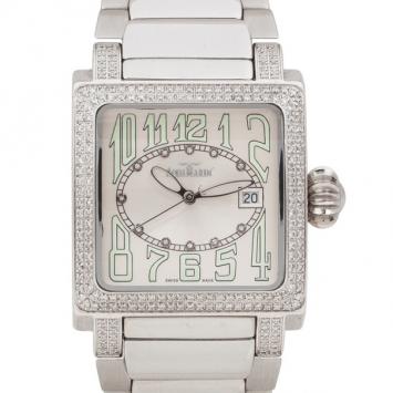 Pre Owned AquaMarin Tycoon Diamond SS Mens Wristwatch 36 MM