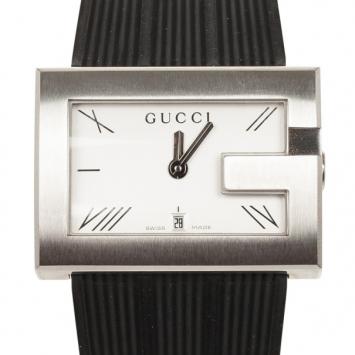 Gucci 100M SS Rubber Ladies Watch 38 MM