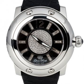 Glam Rock Miami SS Diamond Unisex Wristwatch 44 MM