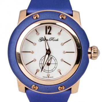 Glam Rock Purple Miami Collection Chronograph Diamond Enamel Unisex Wristwatch 44MM
