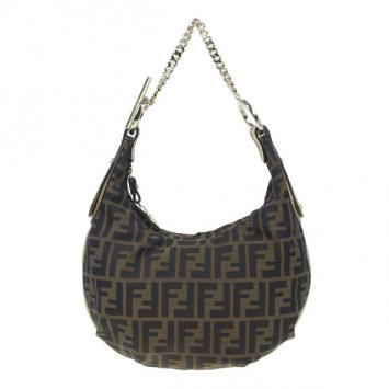 Fendi Zucca Chef Chain Link Hobo