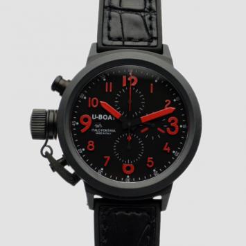 Pre Owned U-Boat FlightDeck Stainless Steel Chronograph Mens Wristwatch 50 MM