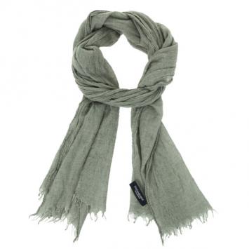 Yves Saint Laurent Grey Cashmere & Silk Scarf