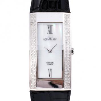 AquaMarin White Mother Of Pearl Diamond Avalon Womens Wristwatch 30 MM