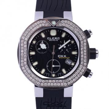 Clerc SS Diamond CXX Scuba Womens Wristwatch 44 MM