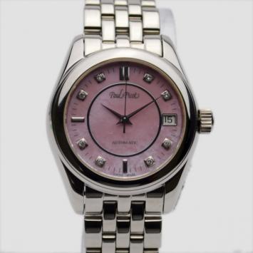 Paul Picot Time & Sport SS Diamond Pink Womens Wristwatch 38 MM