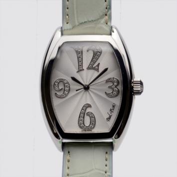 Paul Picot Firshire SS Leather Diamond White Womens Wristwatch 36 MM