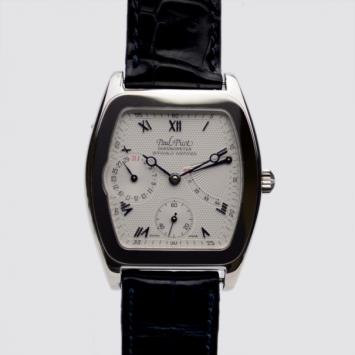 Pre Owned Paul Picot Firshire SS/Leather Power Reserve Mens Wristwatch 34 MM