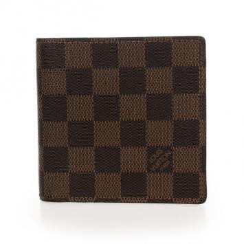 Pre Owned Louis Vuitton Damier Ebene Marco Wallet