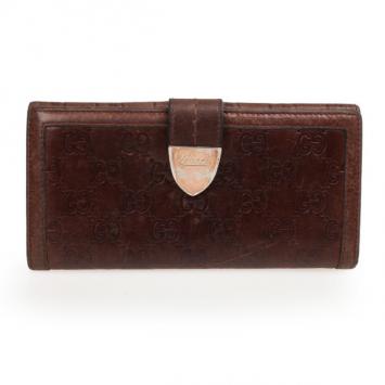 Gucci Guccissima Leather Continental Wallet