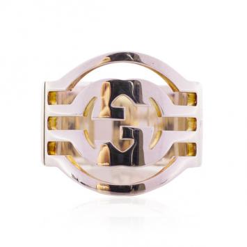 Gucci Silver GG Ring Size 53