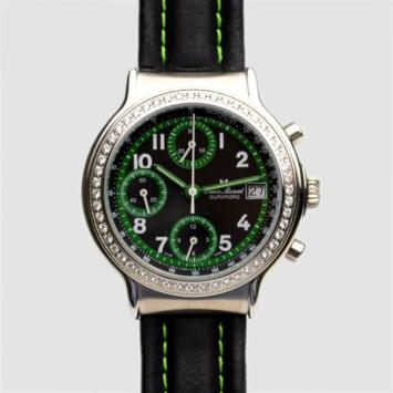 Jean Marcel Black Diamond Chronograph Valijo Womens Wristwatch 40 MM