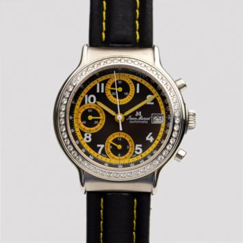 Jean Marcel Black Diamond Chronograph Valijo Womens Wristwatch 40 MM