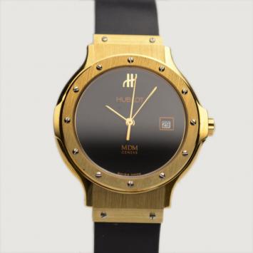 Hublot Black 18 K Yellow Gold Classic Womens Wristwatch 32 MM