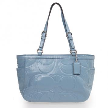 Coach Baby Blue Patent Tote
