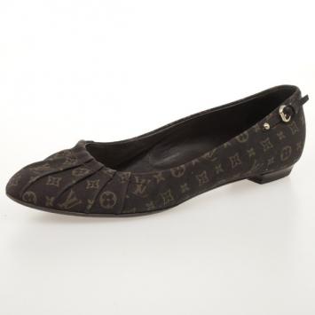 Louis Vuitton Brown Monogram Myosotis Ballet Flats Size 37.5