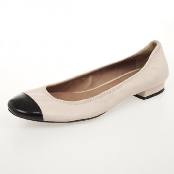 Prada Sport Pink Leather Cap Toe Ballet Flats Size 37