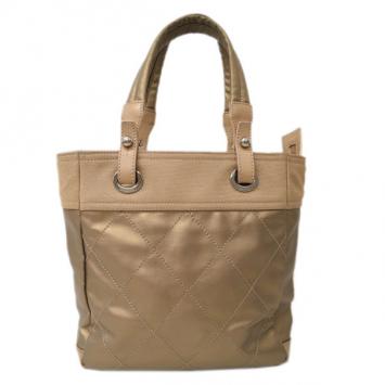 Chanel Gold Canvas Paris-Biarrtz Tote